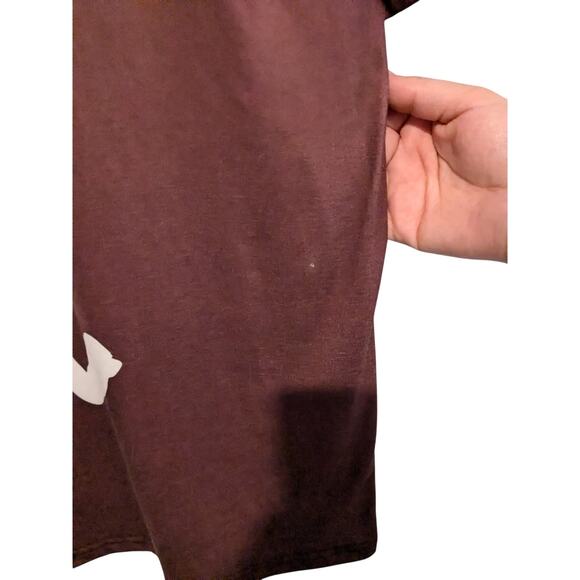 Peachbruh Rabbit Burgundy Men's Shirt Size XL - Picture 4 of 5